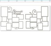 Memory Maze - Memorable moments 12x12 -2 sheet. set to suit 12 x 12 Multi Photo Frame